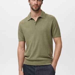 Alfani Olive Men's Polo Shirt